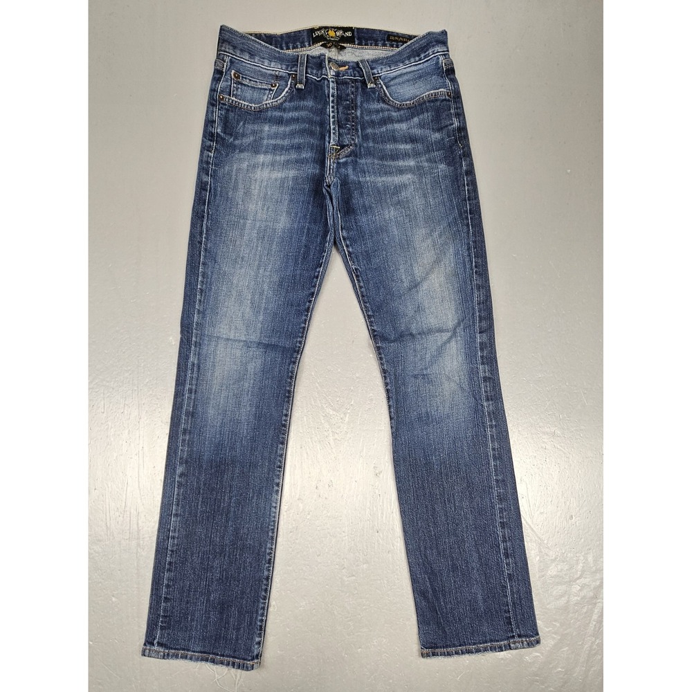 Lucky Brand Jeans Mens 30x32 Blue 221 Slim Straight Denim Casual Preppy
